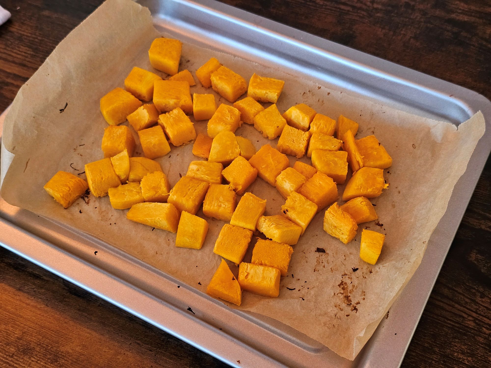 Zucca dopo la cottura al forno